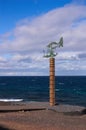 La Candelaria, Tenerife, Canary Islands, Spain. Sculpture The Vane of Fish design by William Batista