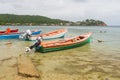 Colorful fishing boats in Tartane, Presqu`ile de la Caravelle, M Royalty Free Stock Photo