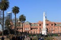 The Casa Rosada, the Pink House or La Casa Roja in the City Center of Buenos Aires, Argentina