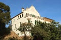 `La Casa Trias` The Trias House in front of the Park Guell  on a sunny day, Barcelona, Spain Royalty Free Stock Photo