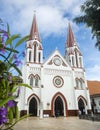 La Ceja, Antioquia - Colombia. June 26, 2021. Minor Basilica of Our Lady of Carmen