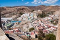 La Chanca district. View from Alcazaba of Almeria Royalty Free Stock Photo