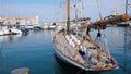 La Ciotat harbour zooming across boats.