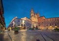 La Clerecia church at dusk in Salamanca, Spain