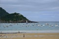 La Concha beach San Sebastian Pais Basque Spain Royalty Free Stock Photo