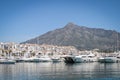 La concha, Puerto Banus, Costa Del Sol, Spain Royalty Free Stock Photo