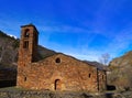 La Cortinada church in Ordino of Andorra Royalty Free Stock Photo