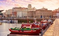 La Coruna port marina in Galicia Spain