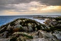 La costa de Sanderford al sur de Noruega Royalty Free Stock Photo