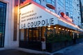 La Coupole in the Montparnasse Quarter - one of the most legendary and the famous Parisian cafes. It is decorated for