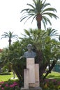 Geroge pompidou monument at la Croisette boulevard in Cannes Royalty Free Stock Photo