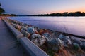 La Crosse Wisconsin River Sunset Royalty Free Stock Photo