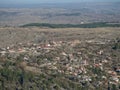 La Cumbrecita viewed from the top of Cerro Wank, Cordoba, Argentina Royalty Free Stock Photo