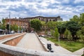 La Daurade square in front of Garonne river