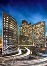 La defense by night - Paris - France Royalty Free Stock Photo