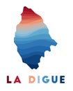 La Digue map.