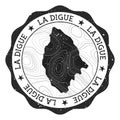 La Digue outdoor stamp.