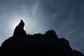 La Douve peak in a contrasty light, Switzerland Royalty Free Stock Photo