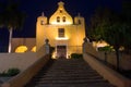 La Ermita Church at Night in Merida, Mexico