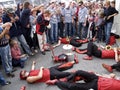 La Fanfare En Petard, street wind band Royalty Free Stock Photo