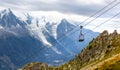 La Flegere cable car lift ropeway sky tram, Chamonix