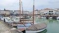 La Flotte en Re, Charente / France - 05 01 2019 : ancient harbor of the village of La Flotte in Island Ile de R