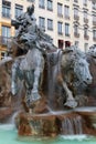 Horses of Bartholdi Fountain in Lyon