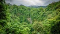 La Fortuna de San Carlos waterfall top view in Costa Rica Royalty Free Stock Photo