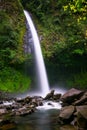 La Fortuna Waterfall in Costa Rica on the Arenal River