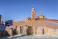 La Fuente del Hispanidad, the Spanish Fountain at Plaza del Pilar in Zaragoza, Spain Royalty Free Stock Photo