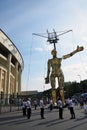 Street theaters performance in Luzhniki. Moscow City Day 871st anniversary celebration