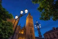 La Giralda at night - Seville Cathedral Tower - Seville, Andalusia, Spain Royalty Free Stock Photo