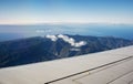 La Gomera form the airplane Royalty Free Stock Photo