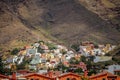 La Gomera hillside homes Royalty Free Stock Photo