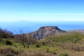 La Gomera landscape, The tableland La Fortaleza, Canary islands, Spain, El Hierro in background