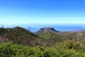 La Gomera landscape, The tableland La Fortaleza, Canary islands, Spain, El Hierro in background