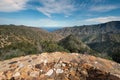 La Gomera landscape, viewpoint with mountains and canyons