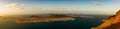 La Graciosa Island panoramic view