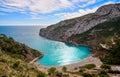 La Granadella beach in Javea of Spain Royalty Free Stock Photo