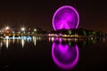 La Grande Roue de Montreal at night in the Old Port Royalty Free Stock Photo