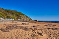 La Greve de Lecq beach early morning