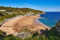 La Greve de Lecq beach on a sunny morning