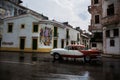 La Habana, Cuba. Old havana streets with a classic car Royalty Free Stock Photo