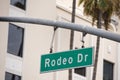 LA Hollywood Rodeo Drive sign