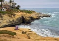 La Jolla Beach Cove in Southern California Royalty Free Stock Photo