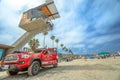 Lifeguard fire-rescue and tower Royalty Free Stock Photo