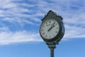 LA JOLLA, CALIFORNIA, USA - NOVEMBER 6, 2017: The famous Rolex clock on the first tee of Torrey Pines golf course near San Diego. Royalty Free Stock Photo