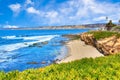 La Jolla Cove in San Diego, Southern California Royalty Free Stock Photo