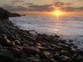 La Jolla Sunset Royalty Free Stock Photo