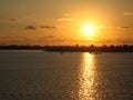 La Jolla at Sunset - San Diego Royalty Free Stock Photo